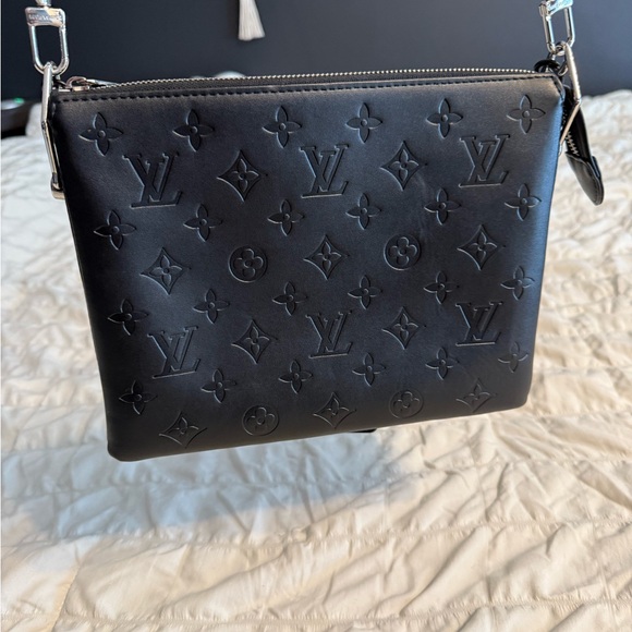 Black Monogram Crossbody Bag - Picture 2 of 4